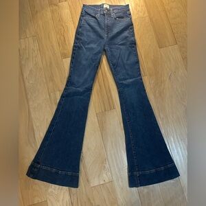 Alice + Olivia High Rise Bell Bottom Jeans, size 27.
